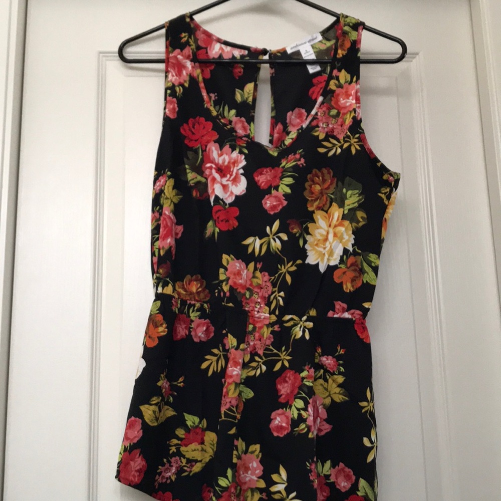 Ambiance Apparel Floral Romper
